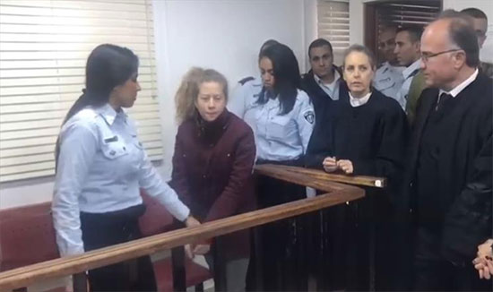 Le tribunal israélien refuse de libérer l’adolescente Ahed al-Tamimi