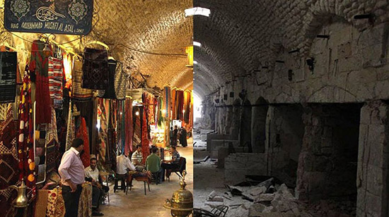 Le souk d'Alep, plus grand marché couvert du monde, reprend du service.