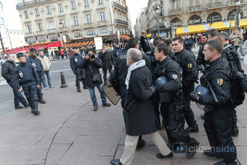 Six militants pro-palestiniens arrêtés à Paris 