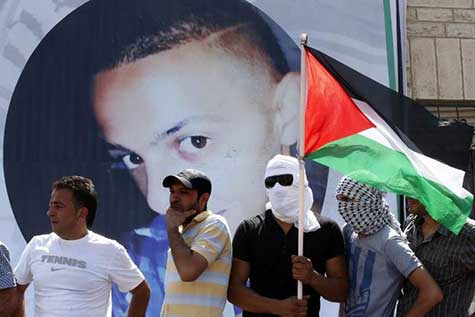 Funérailles du jeune Palestinien assassiné, heurts à «Jérusalem-Est».