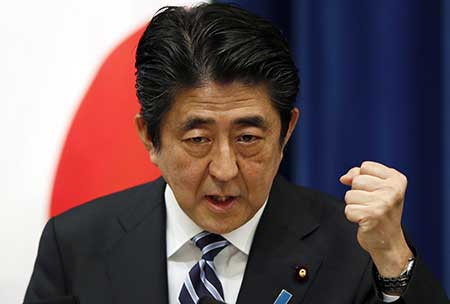 Japon: Shinzo Abe réélu Premier ministre par le Parlement.