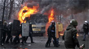 Ukrainie: Kiev transformé en champ de bataille, 25 manifestants tués