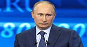 Poutine accuse Kiev de «crimes graves» contre les russophones
