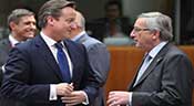 UE: Cameron se dit prêt à «travailler» avec Juncker

