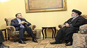 Le vice-ministre iranien des Affaires étrangères chez sayed Nasrallah
