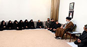 Sayed Khamenei reçoit la famille du leader martyr Mustafa Badreddine
