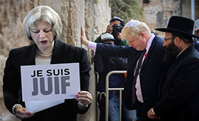 Theresa May et Boris Johnson «bons amis» d’«Israël»