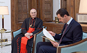 Dans un message à Bachar Assad, le pape condamne «toutes sortes d’extrémisme»