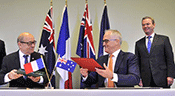 Australie et France signent leur mégacontrat pour 12 sous-marins

