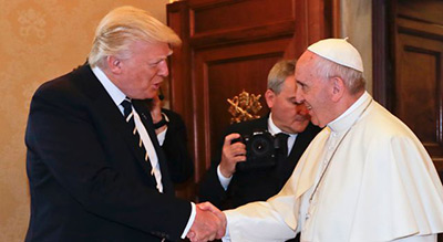 Donald Trump rencontre le pape François au Vatican
