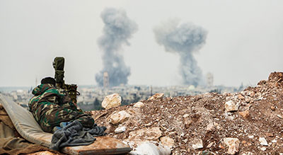 #Homs: l’armée de l’air a détruit un centre de commandement et de contrôle de «#Daech»