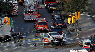 Attaque «terroriste» à New York : huit morts et une douzaine de blessé

