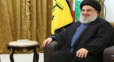Sayed #Nasrallah présente les condoléances à Shallah pour les martyrs tombés à #Gaza