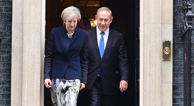 Royaume-Uni : #May reçoit #Netanyahu pour le centenaire de la déclaration #Balfour
