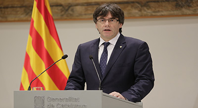 Catalogne: un scrutin pour «ratifier» la volonté d’indépendance, dit Puigdemont
