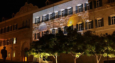 Beyrouth illuminée aux images de la mosquée al-Aqsa et de l’église du Saint-Sépulcre (photos)

