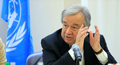 Guterres lance «une alerte rouge» sur les dangers qui menacent le monde en 2018
