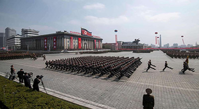 La Corée du Nord a organisé un défilé militaire à Pyongyang
