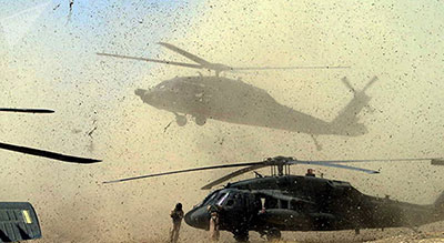 Syrie: des hélicoptères américains évacueraient des terroristes de «Daech»


