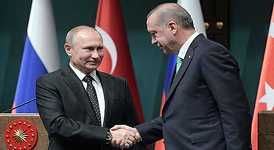 Poutine entame aujourd’hui une visite à Ankara où il s’entretiendra avec le dirigeant turc


