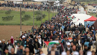 Gaza/Marche du retour: un martyr Palestinien, au moins 10 blessés


