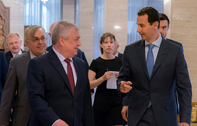 Assad à Lavrentiev: La Russie est partenaire dans les victoires réalisées en Syrie