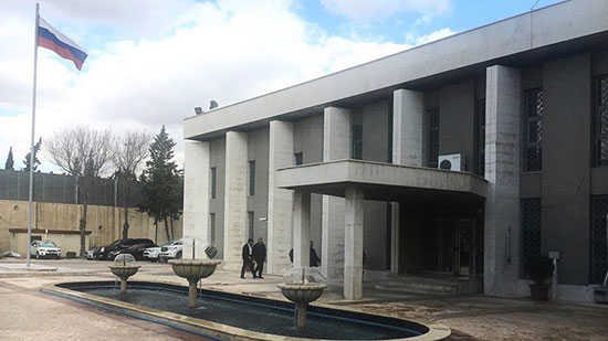 L’ambassade de Russie à Damas à nouveau pilonnée