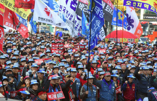 Corée du Sud: grande manifestation pour le départ de la présidente