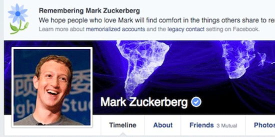 Facebook annonce la mort de deux millions d'utilisateurs par erreur, y compris Zuckerberg