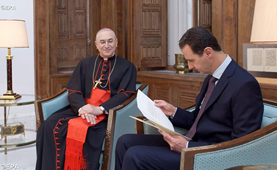 Dans un message à Bachar Assad, le pape condamne «toutes sortes d'extrémisme»