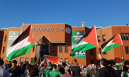 Les fans du Celtic récoltent près de 80.000 euros pour les Palestiniens.