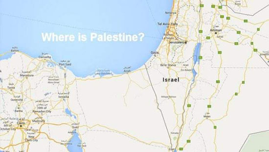 colère sur Internet après la suppression par Google de la Palestine de ses cartes