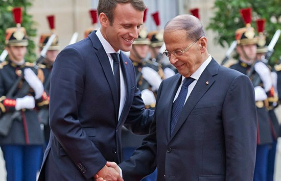 Macron assure Aoun du soutien de la France à la souveraineté libanaise.