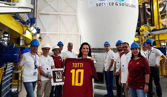 Italie: Francesco Totti désormais dans l'espace.