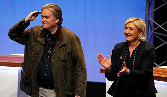 Marine Le Pen peut être élue comme Trump, dit Steve Bannon.