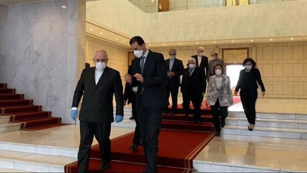 Zarif rencontre le président syrien Assad à Damas