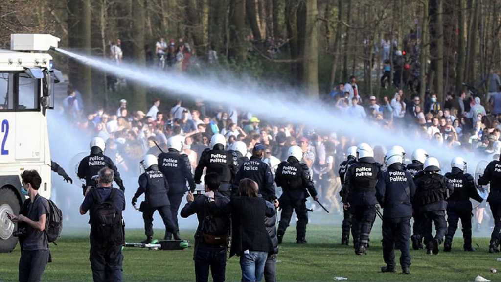 Polémique après l’intervention musclée de la police lors d’un rassemblement interdit à Bruxelles