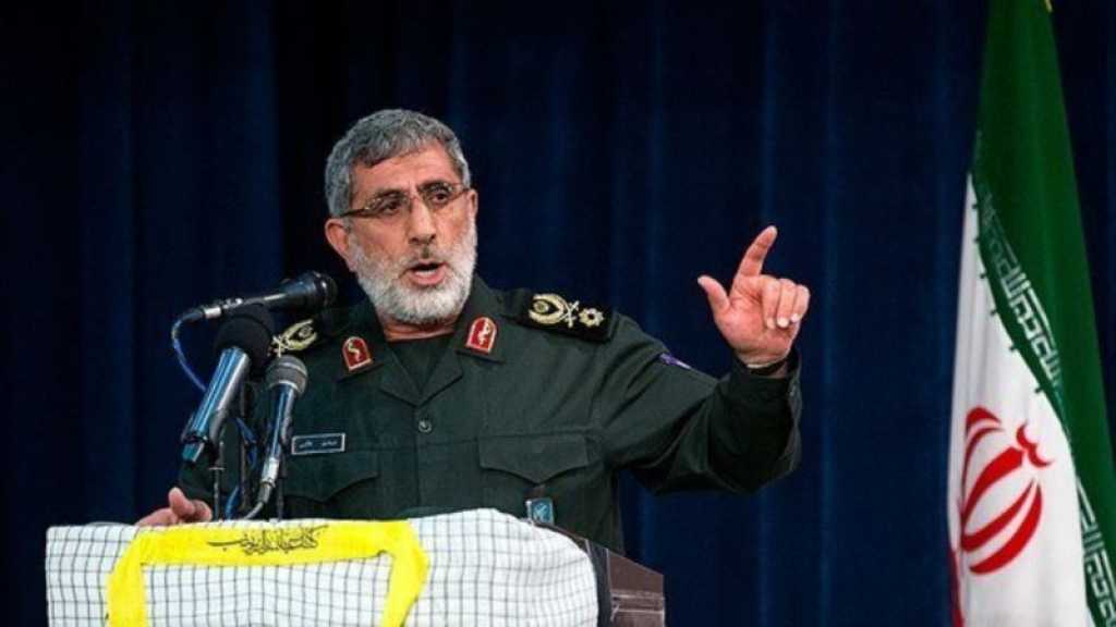 Le général Qaani assure le soutien de l’Iran à la Résistance palestinienne