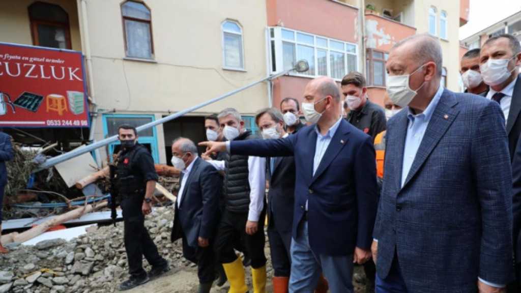 Turquie: les inondations ont fait près de 40 morts, Erdogan sur le terrain