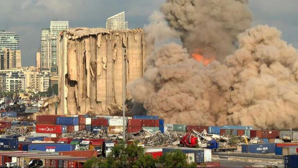 Port de Beyrouth: une nouvelle partie des silos s’effondre