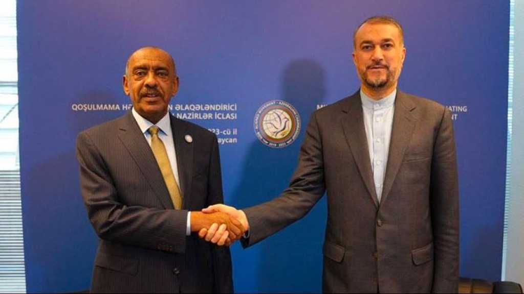 Rencontre entre les ministres iranien et soudanais des AE après 7 ans de rupture des relations diplomatiques