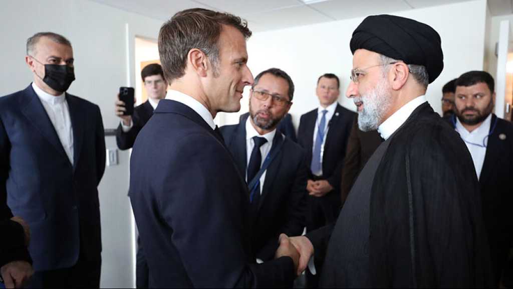 Raïssi à Macron: Si «Israël» poursuit ses crimes, la guerre prendrait de l’ampleur