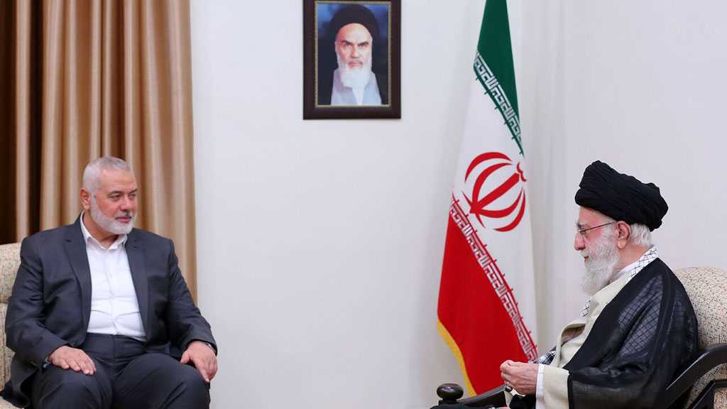 Sayyed Khamenei à Haniyeh: Téhéran continuera à soutenir les groupes qui combattent l’entité sioniste