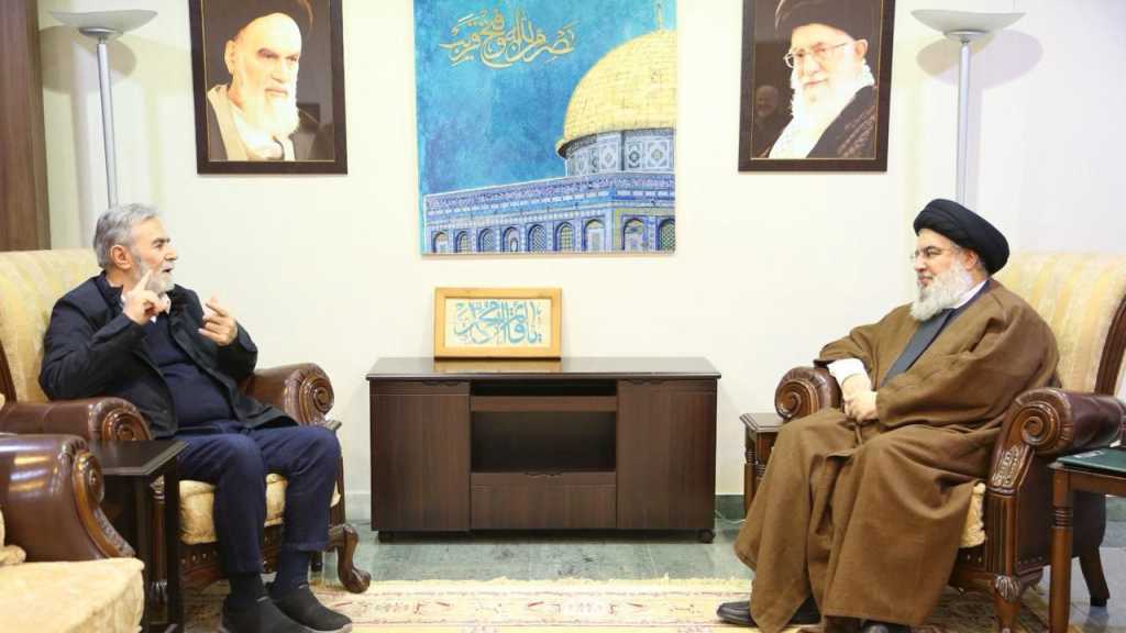 Le secrétaire général du Jihad islamique palestinien chez sayyed Nasrallah