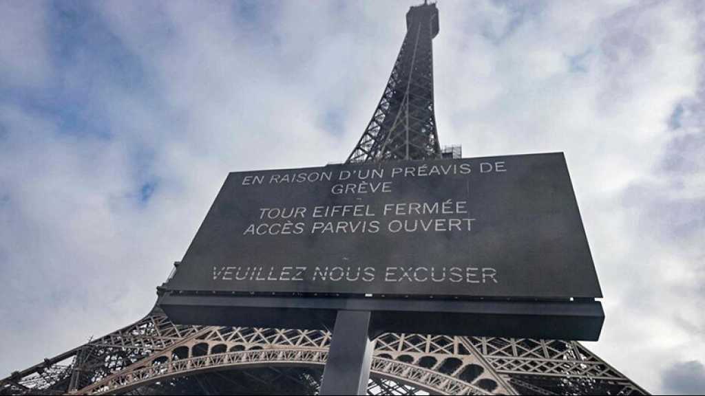 Paris: La tour Eiffel fermée un 3e jour consécutif en raison de la grève
