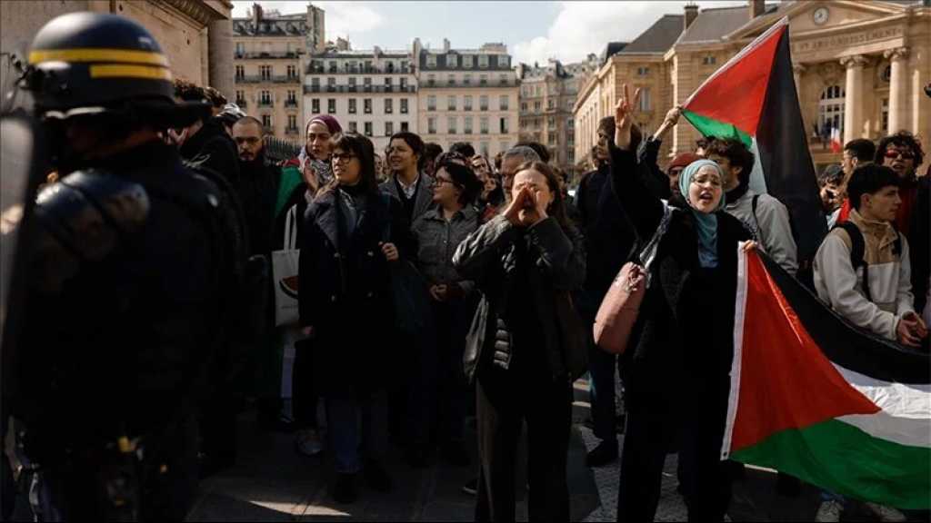 France: Des centaines d’étudiants manifestent contre la «complicité» de Macron dans le génocide à Gaza