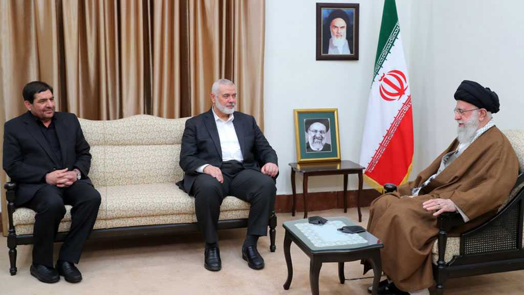 Ismaïl Haniyeh présente les condoléances à l’imam Khamenei pour le décès de sayyed Raïssi