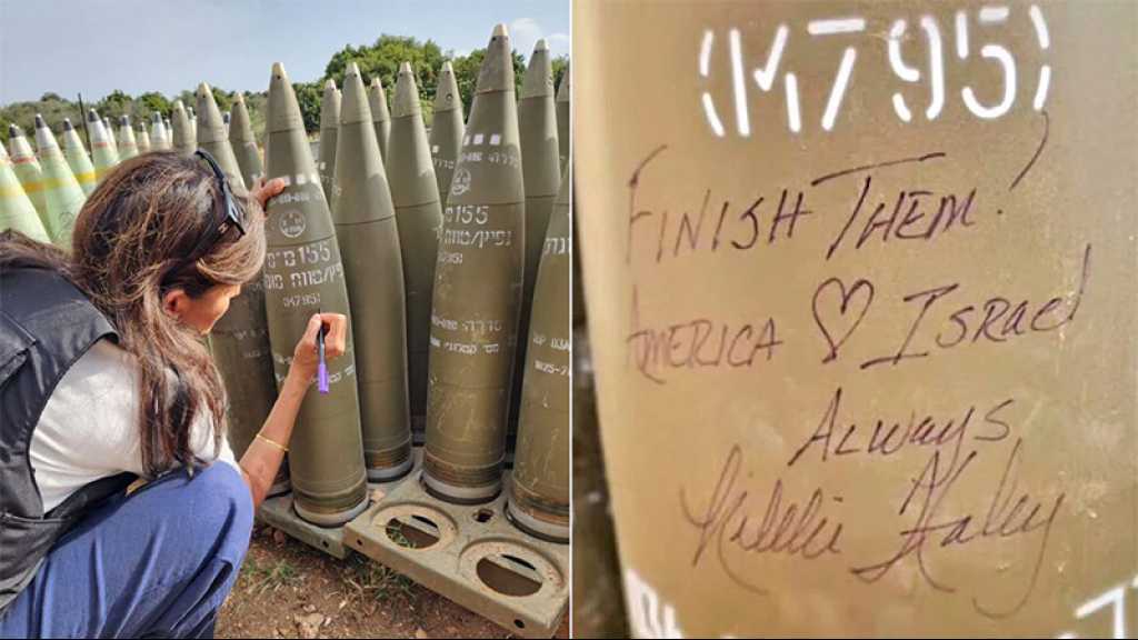 À la frontière avec le Liban, Nikki Haley photographiée écrivant sur un obus israélien: «Achevez-les!»