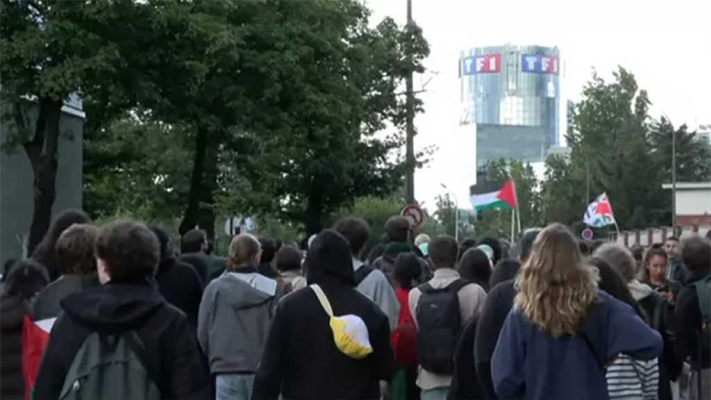 France: Manifestation devant TF1 contre une interview de Netanyahu