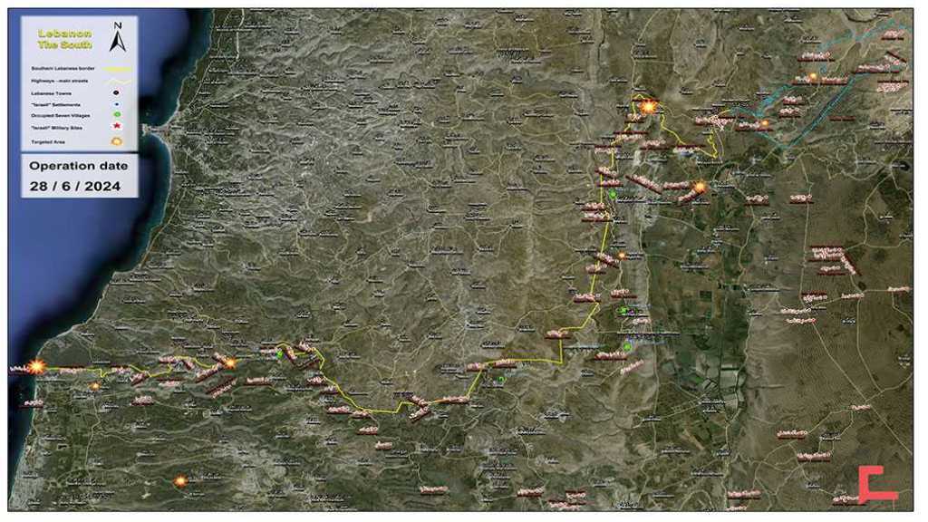 Liban: Opérations de la Résistance en soutien à Gaza le 28 juin 2024